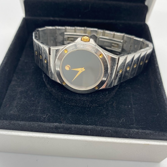 movado museum stainless steel